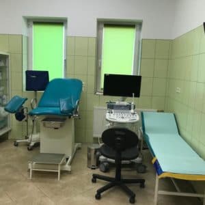Stanowisko badania w gabinecie ginekologicznym